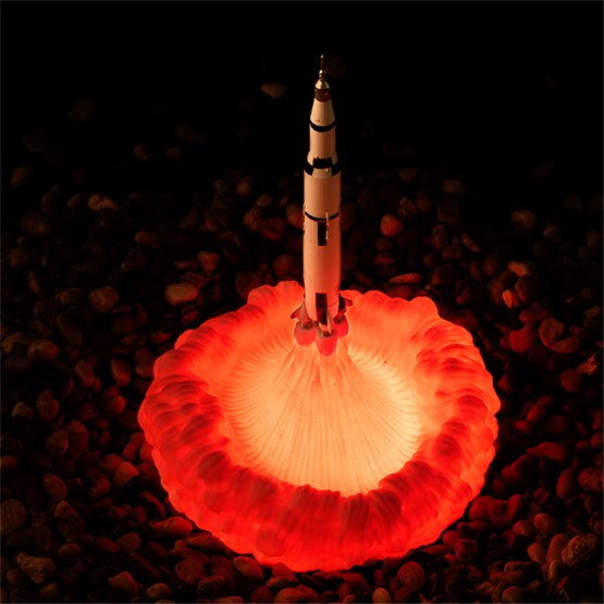 3D Printing Rocket Lamp