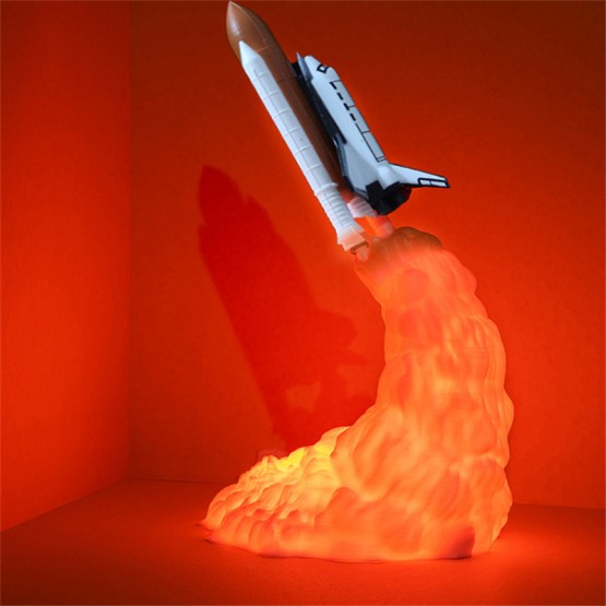3D Printing Rocket Lamp