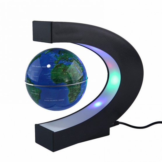 LED World Map Floating Globe